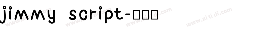 jimmy script字体转换